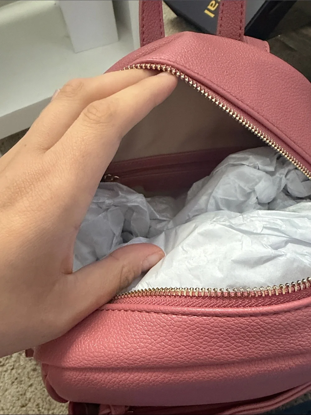 Lauren Conrad Women's Dusty Rose Mini Backpack Purse